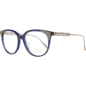 NWT Chopard VCH253-0956-53 Blue Gold 53mm Eyeglasses